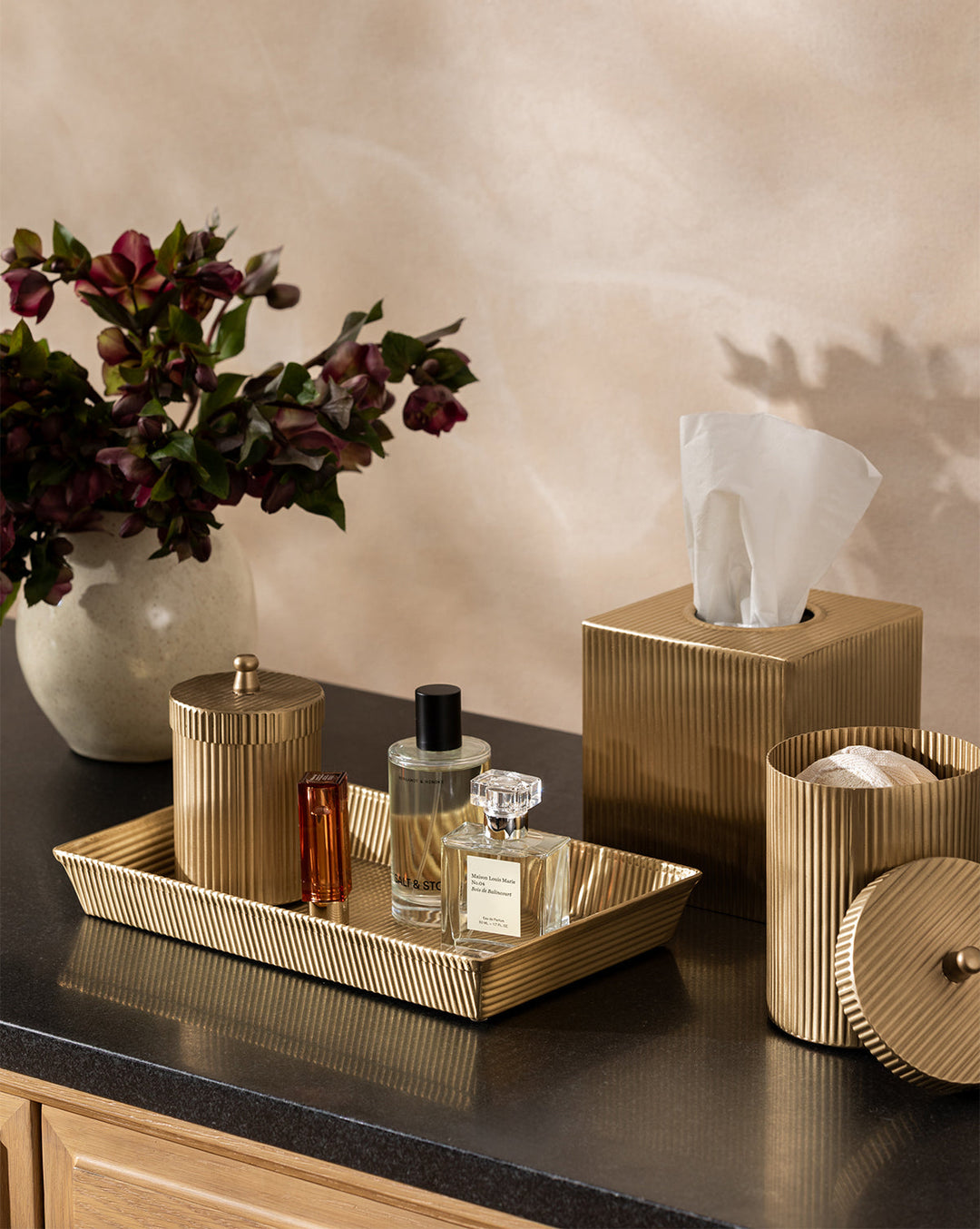 Calvert Brass Tissue Box Cover
