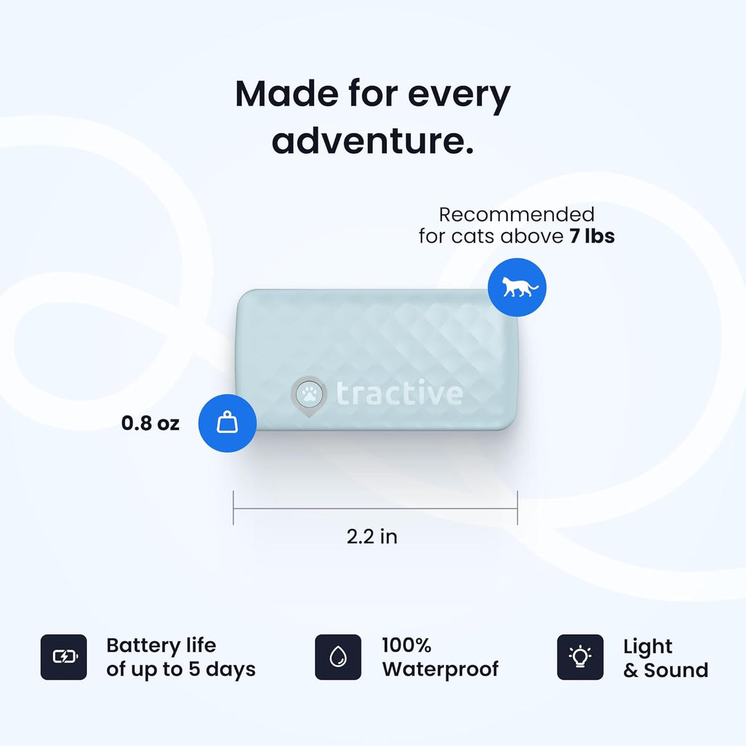 Tractive Smart Cat GPS Tracker – Real-Time Location & Wellness Monitor (Dark Blue)