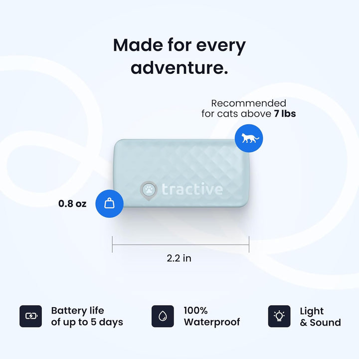 Tractive Smart Cat GPS Tracker – Real-Time Location & Wellness Monitor (Dark Blue)
