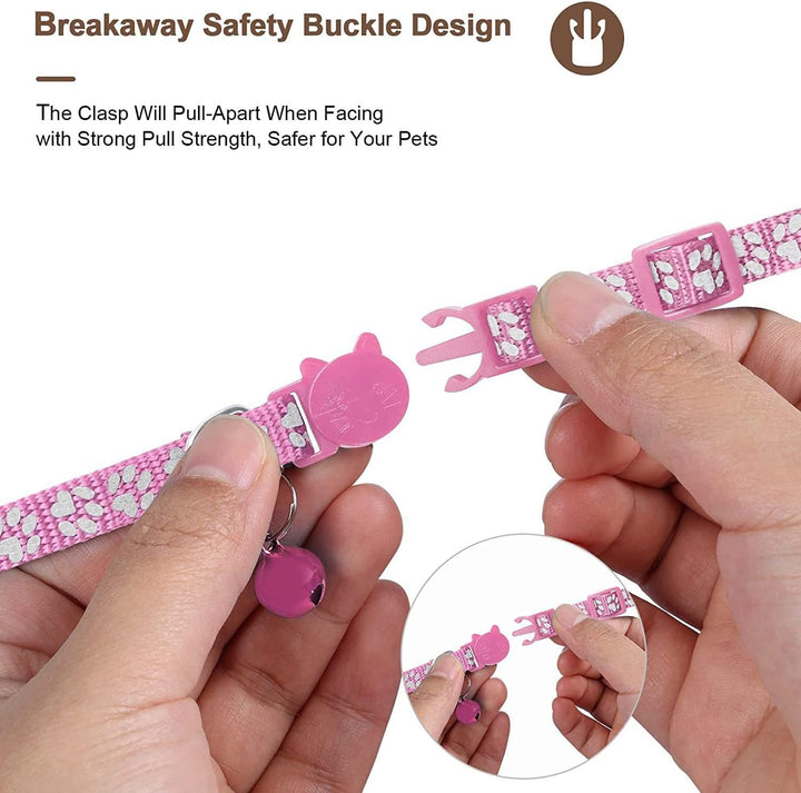 GPS Cat Tracker with Collar – Waterproof & Apple Find My Compatible (Pink)