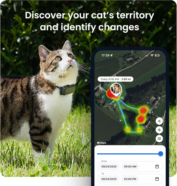 Tractive Smart Cat GPS Tracker – Real-Time Location & Wellness Monitor (Dark Blue)