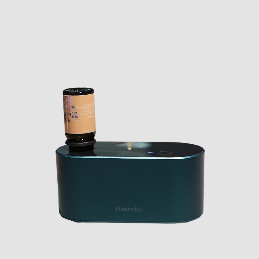 KINSCOTER Portable Waterless Aroma Diffuser with Timed Mist & 3-Speed Scent Control (2000mAh)
