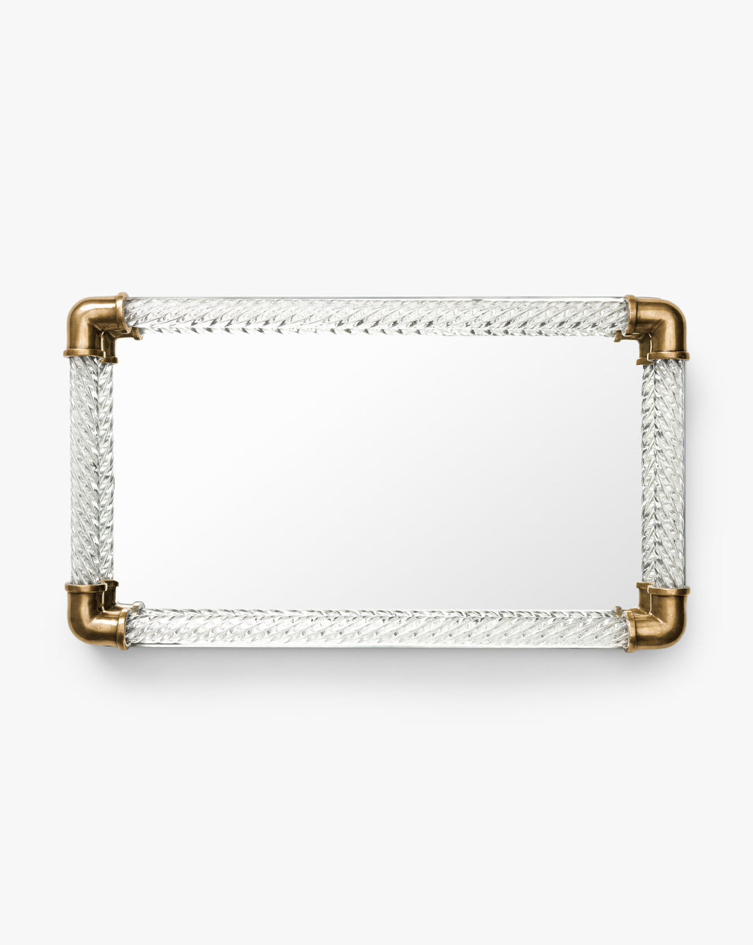 Rhodes Brass & Glass Tray