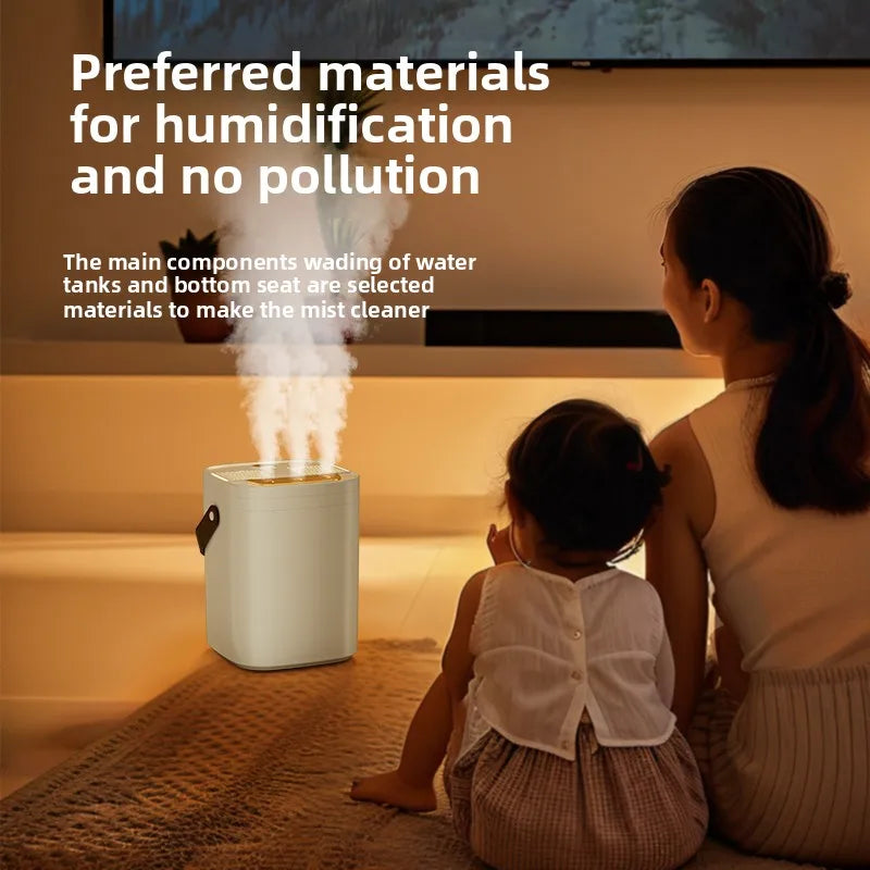 1.8L Triple Spray Night Light Humidifier & Essential Oil Diffuser (Portable Design)