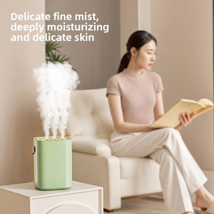 1.8L Triple Spray Night Light Humidifier & Essential Oil Diffuser (Portable Design)