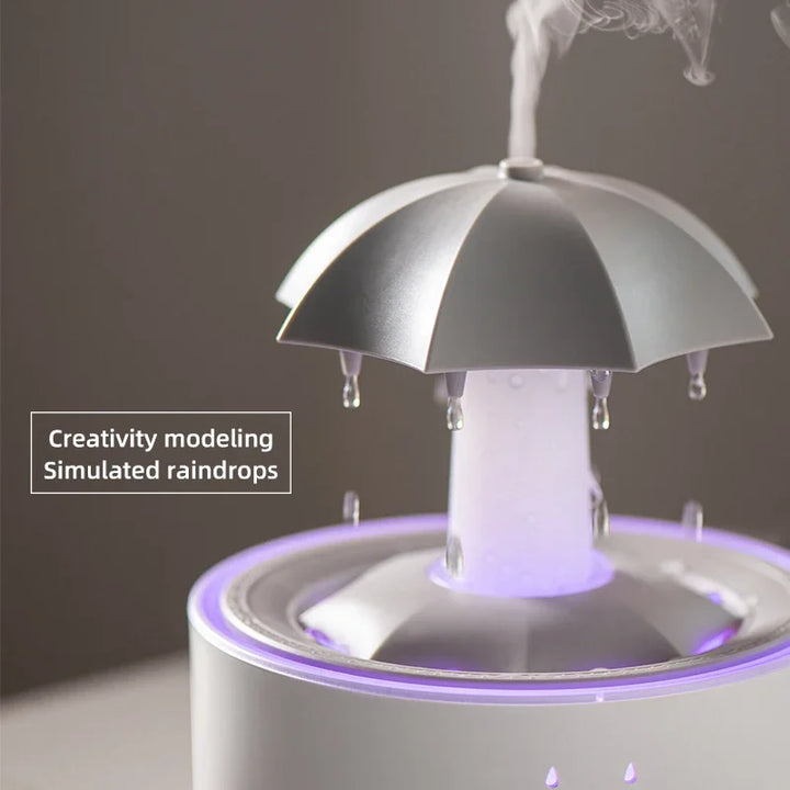Creative Raindrop Aroma Diffuser & Air Humidifier with Colorful Light (300ml)