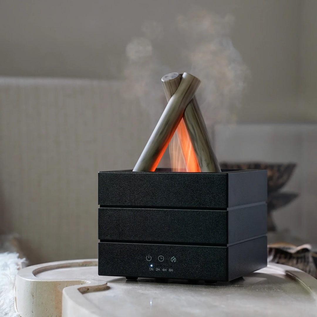 280ml Flame Aroma Diffuser with Remote & Colorful Ambient Light (USB Powered)