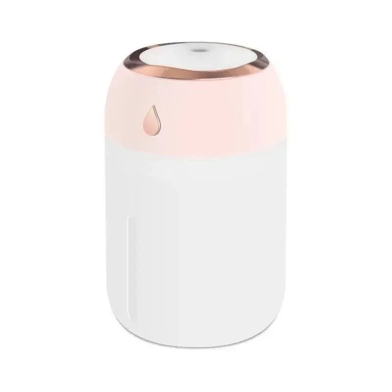 Mini USB Air Humidifier & Aroma Diffuser (330ml) – LED Cool Mist for Home, Car & Plants