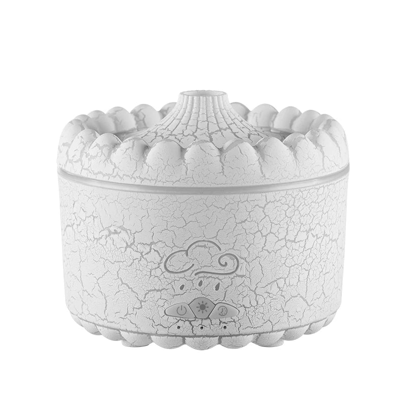 V76 Jellyfish Flame Aroma Diffuser & 300ml Humidifier with Remote & LED Lights