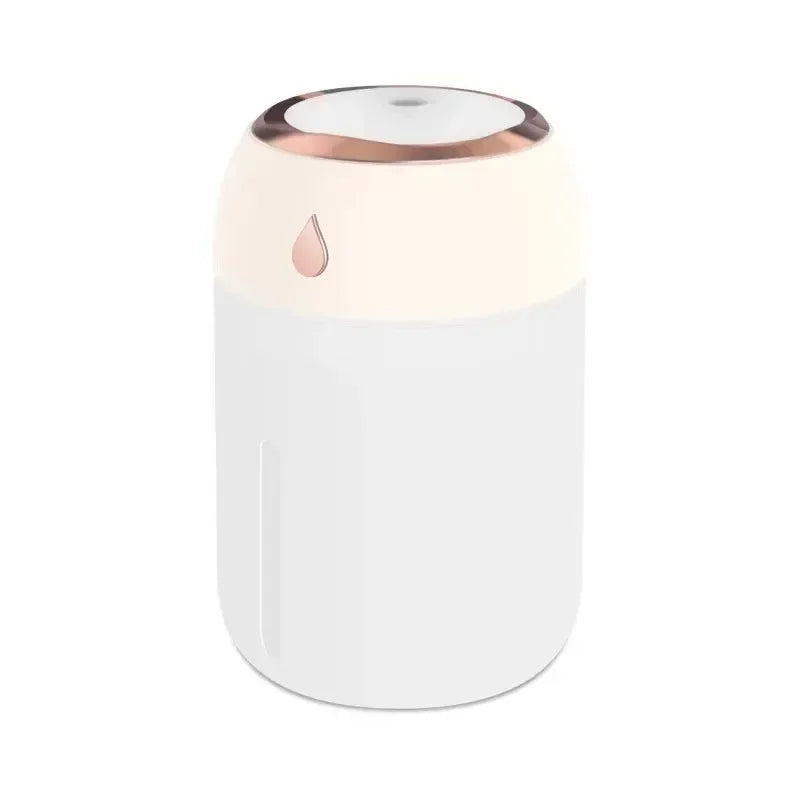 Mini USB Air Humidifier & Aroma Diffuser (330ml) – LED Cool Mist for Home, Car & Plants