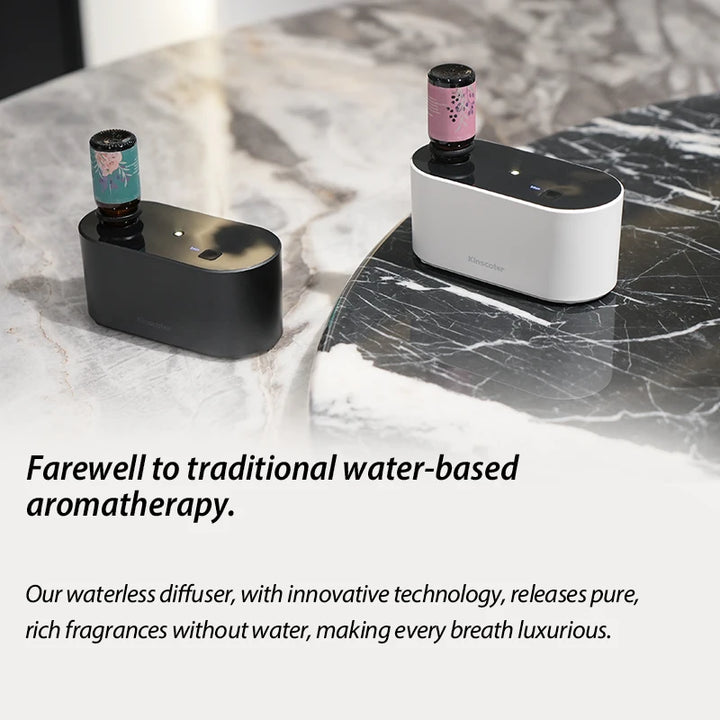KINSCOTER Portable Waterless Aroma Diffuser with Timed Mist & 3-Speed Scent Control (2000mAh)