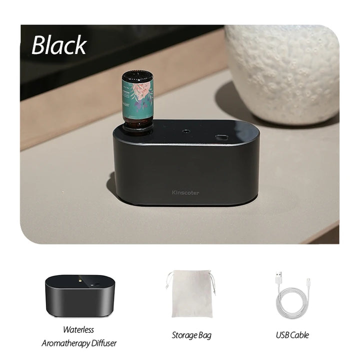 KINSCOTER Portable Waterless Aroma Diffuser with Timed Mist & 3-Speed Scent Control (2000mAh)