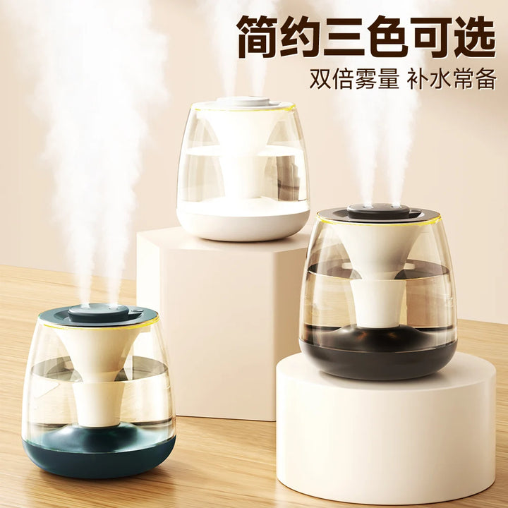 3L Large Capacity Air Humidifier & Essential Oil Diffuser with Dual Spray (USB Powered)