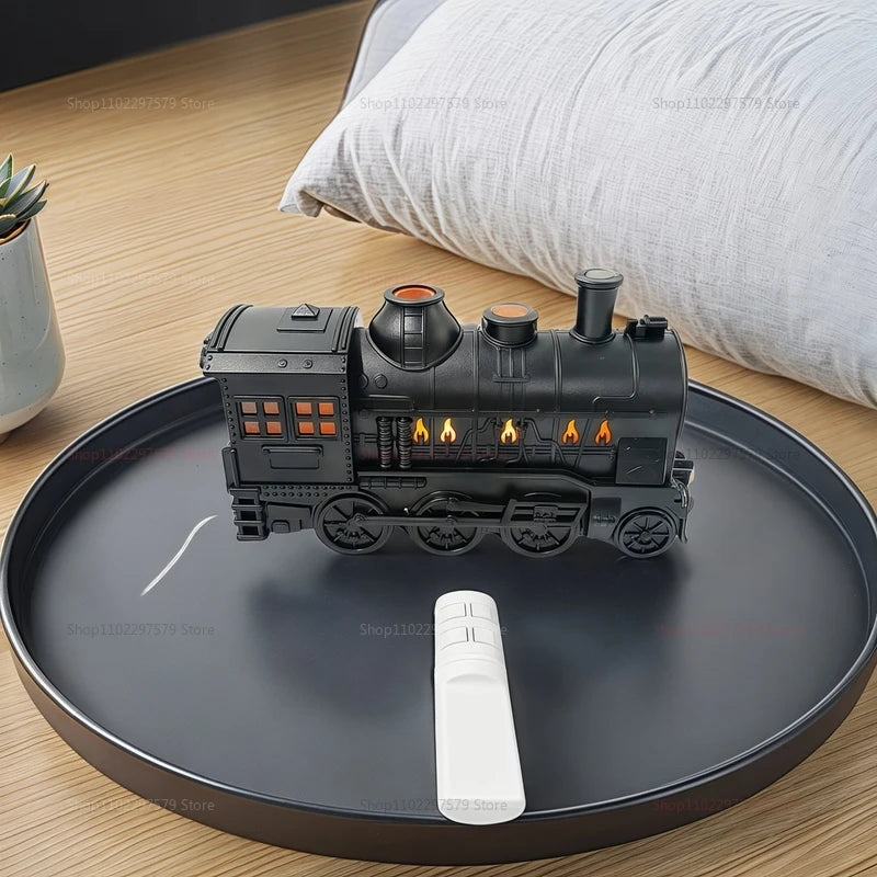 Train Aroma Diffuser & Air Humidifier with Remote Control, LED Light & Timer (Ultrasonic 2 Mist Modes)