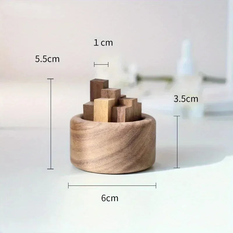 Natural Wood Reed Diffuser – Flameless Essential Oil Home Fragrance Decor