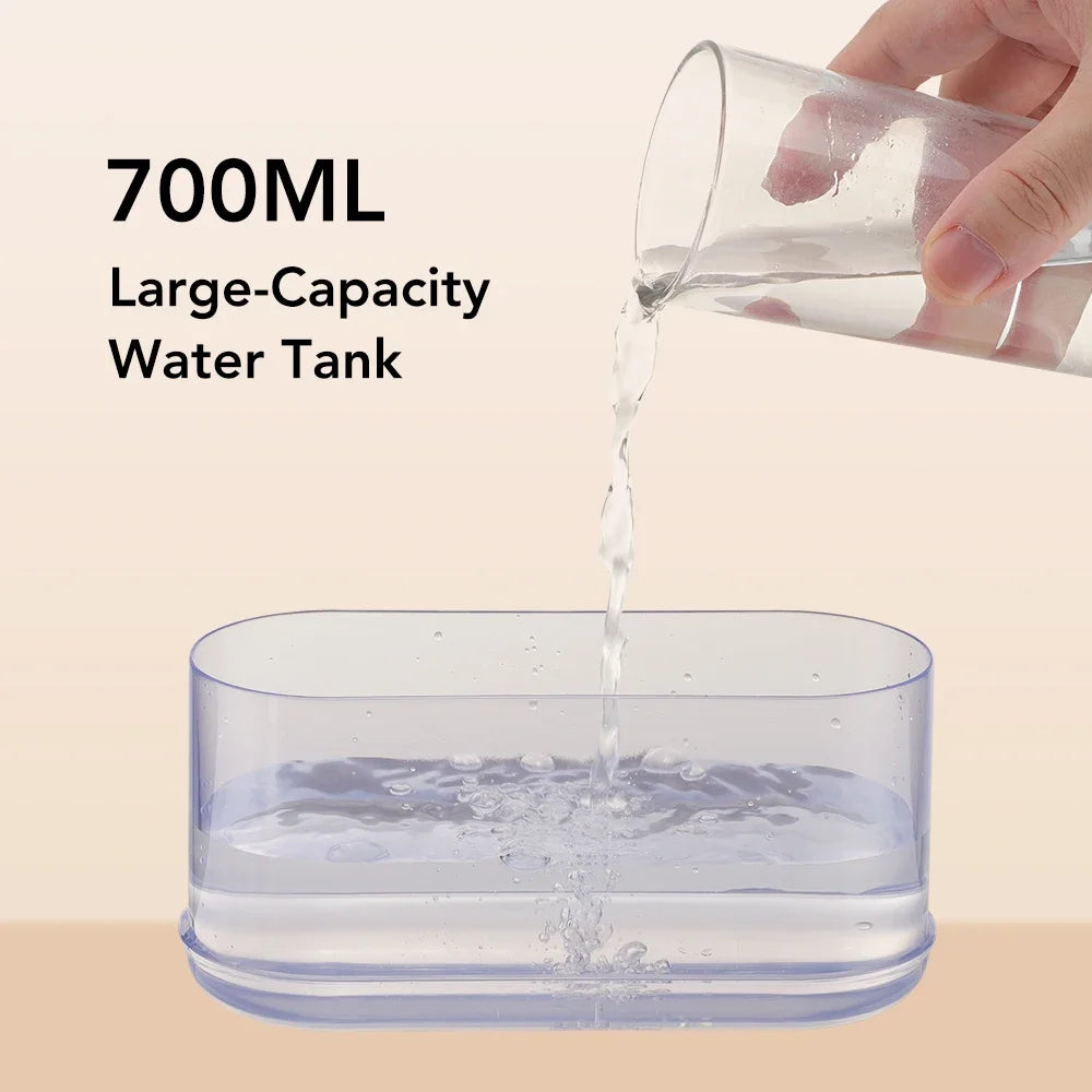 700ml Music-Sensing Aroma Diffuser & Cool Mist Humidifier with 7-Color LED Lights