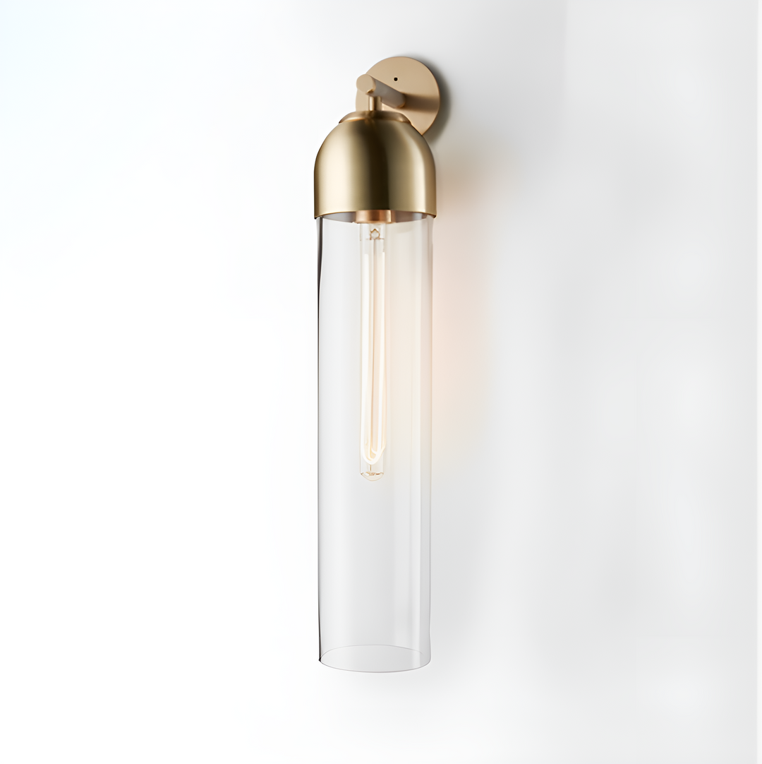 Art glass wall sconce
