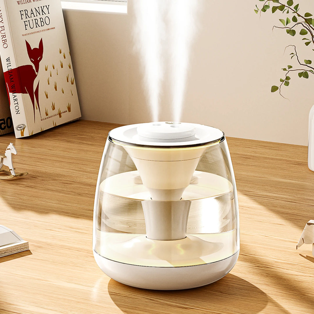 3L Large Capacity Air Humidifier & Essential Oil Diffuser with Dual Spray (USB Powered)