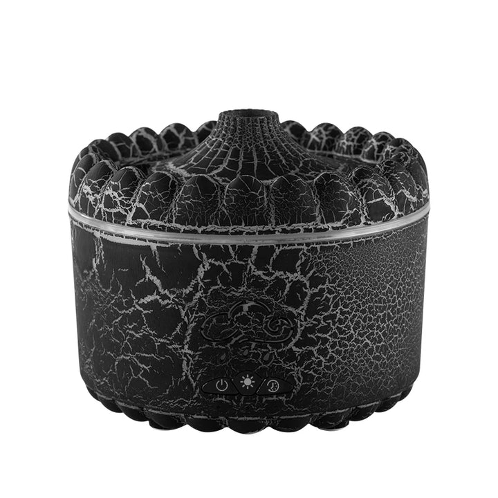 V76 Jellyfish Flame Aroma Diffuser & 300ml Humidifier with Remote & LED Lights