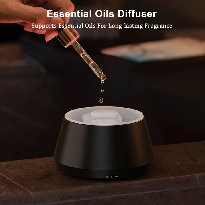 Mini USB Flame Aroma Diffuser & Air Humidifier with 7-Color Night Light (120ml)