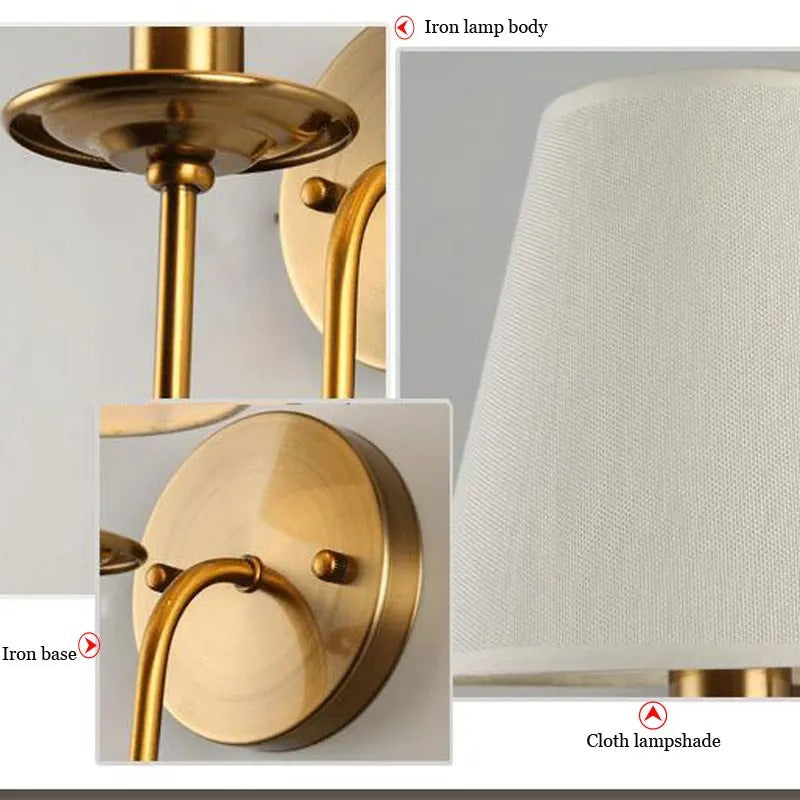 Fabric E14 Wall Lamp