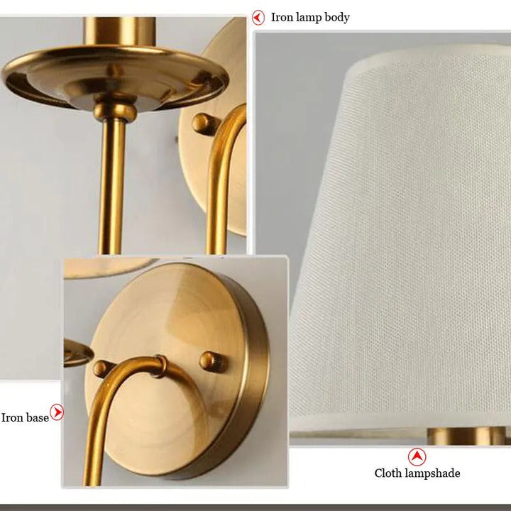 Fabric E14 Wall Lamp