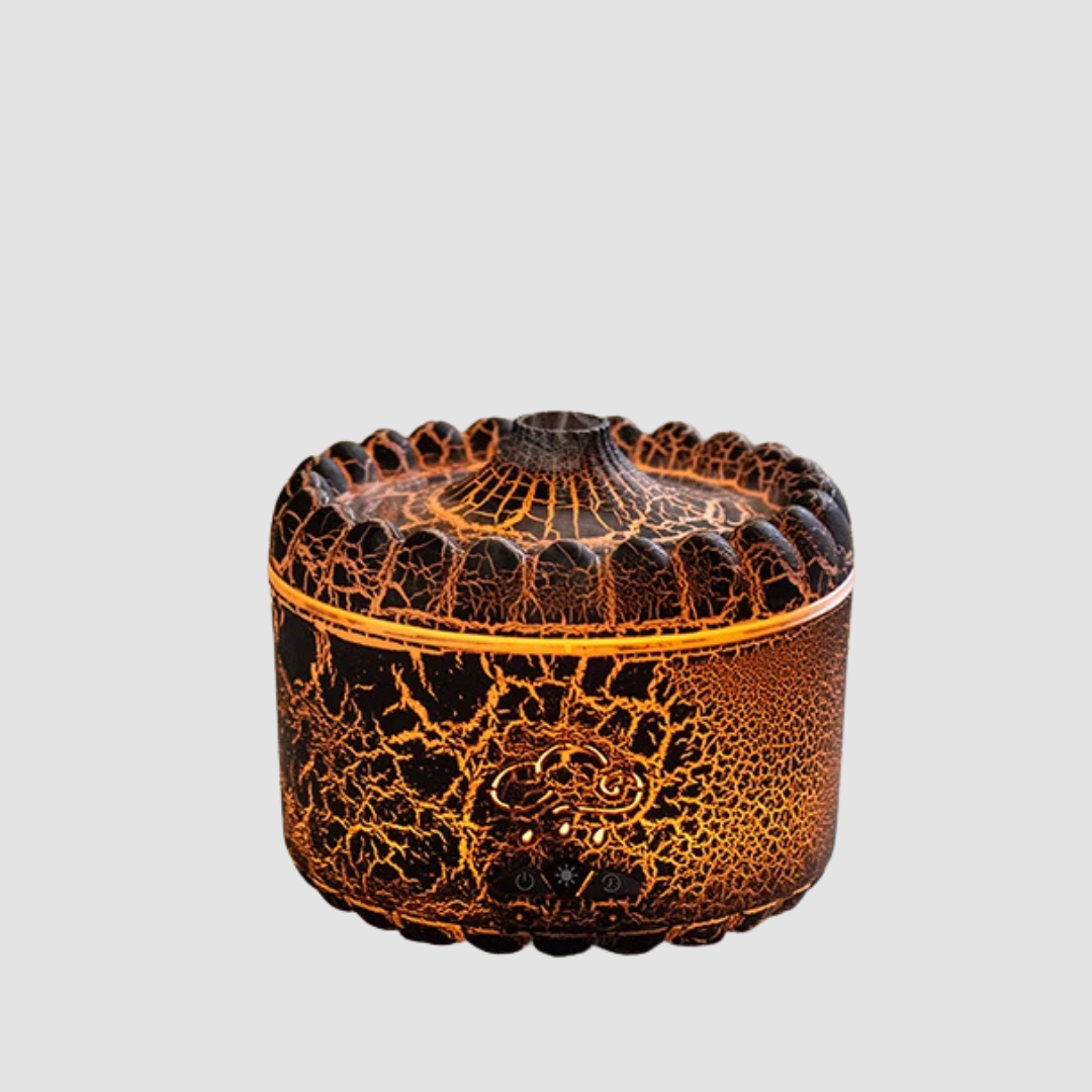 V76 Jellyfish Flame Aroma Diffuser & 300ml Humidifier with Remote & LED Lights